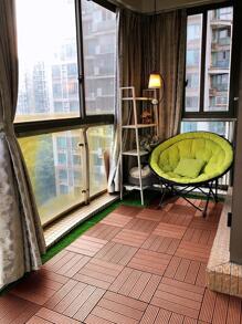 1 pieza impermeable decorativo piso - Color caoba - Ver 2