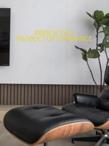 1 件字母形镜面墙贴镜子墙壁装饰房间装饰墙镜房间装饰浴室装饰客厅装饰 - 金色 - 查看 5