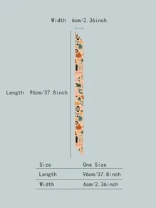 字母圖案圍巾 - 彩色 - 查看 4