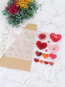 1 khuôn silicon DIY hình trái tim - trắng - Xem 4