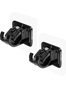 2 piezas/4 piezas/8 piezas Clips decorativos para barras de cortina - Negro - Ver 6