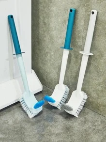 1pc Two Tone Toilet Cleaning Brush - Multicolor - View 1