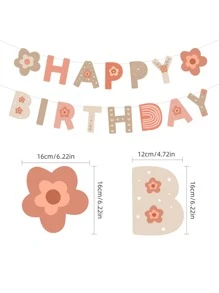 43pcs Cartoon Graphic Decorative Balloon & Pull Flag Set - Multicolor - View 7