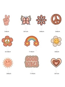 43pcs Cartoon Graphic Decorative Balloon & Pull Flag Set - Multicolor - View 5