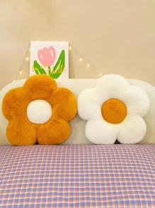 1 pieza con diseño de flor Funda de cojín con Relleno - Marrón - Ver 8