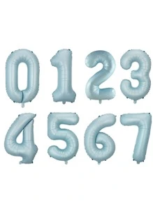 kumozawa 1pc 32 Inch Decorative Number Foil Balloons, Cute Party & Celebration Decor, Suitable For Birthday Party, Wedding (Exclude Inflation Accessories)