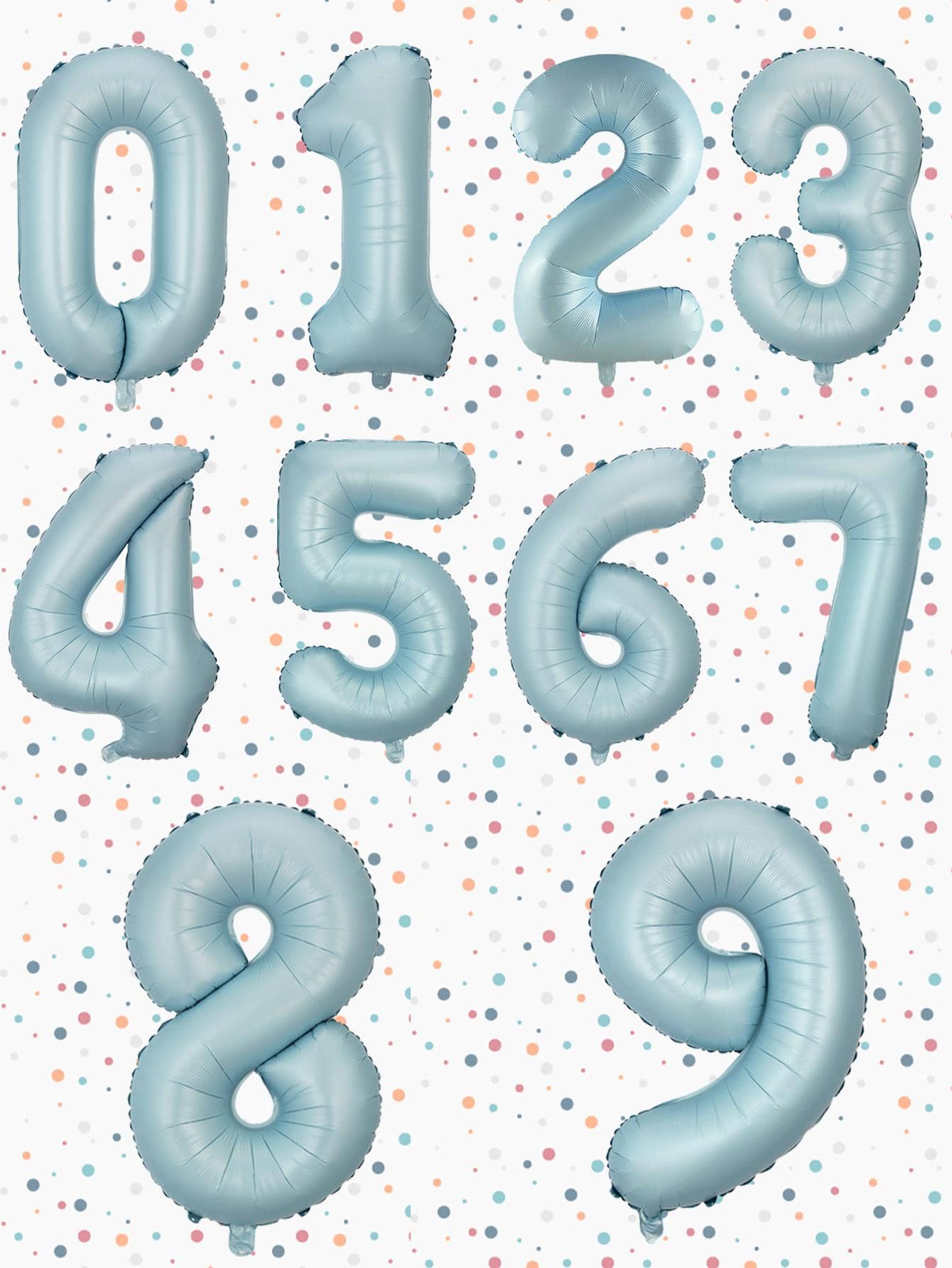 kumozawa 1pc 32 Inch Decorative Number Foil Balloons, Cute Party & Celebration Decor, Suitable For Birthday Party, Wedding (Exclude Inflation Accessories)