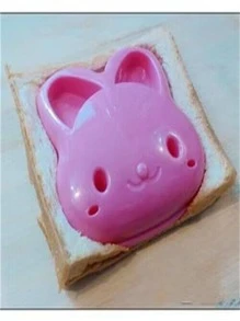 1 pieza Molde de pan con diseño de conejo - Rosa - Ver 4