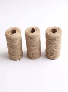 3 rollos Cuerda de cáñamo DIY - Caqui - Ver 1