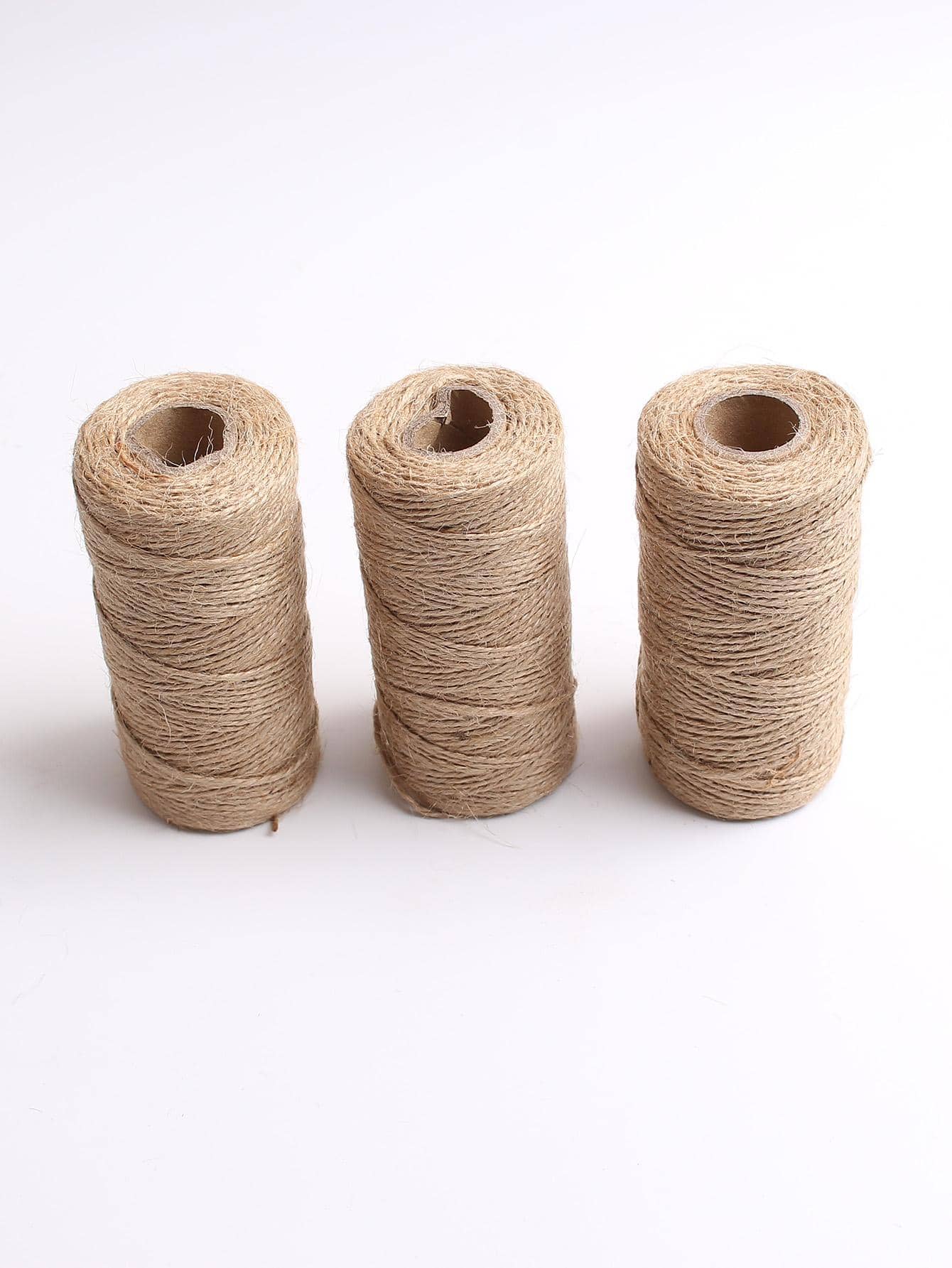 3 rollos Cuerda de cáñamo DIY - Caqui - Ver 1