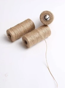 3 rollos Cuerda de cáñamo DIY - Caqui - Ver 3