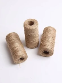 3 rollos Cuerda de cáñamo DIY - Caqui - Ver 4