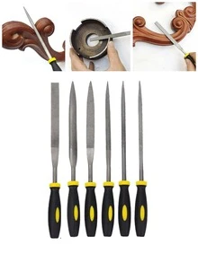 6入組/套不銹鋼木工銼刀，家用現代主義撞色銼刀