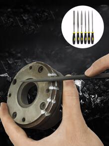 6入組/套不銹鋼木工銼刀，家用現代主義撞色銼刀