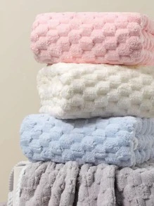 1 chiếc khăn tắm màu trơn hoặc 1 chiếc khăn mặt - Màu Xám nhạt - Xem 4