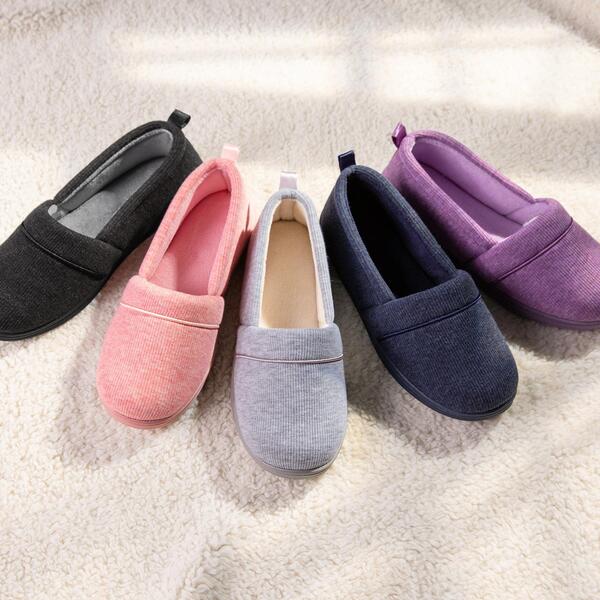 Women's Comfort Memory Foam House Shoes, Ladies' Light Weight Terry