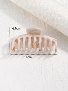 1入組女性大理石休閒髮爪適用於日常