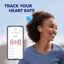 Soundcore by Anker Liberty 4, Noise Cancelling Earbuds, True Wireless Earbuds with ACAA 3.0, Dual Dynamic Drivers for Hi-Res Premium Sound, Spatial Audio with Dual Modes, All-New Heart Rate Sensor - White - View 6