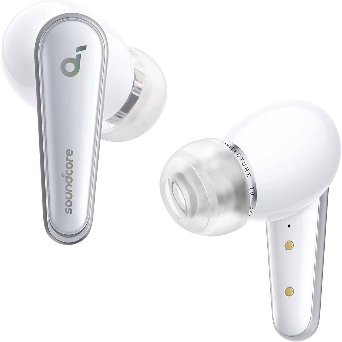 Soundcore by Anker Liberty 4, Noise Cancelling Earbuds, True Wireless Earbuds with ACAA 3.0, Dual Dynamic Drivers for Hi-Res Premium Sound, Spatial Audio with Dual Modes, All-New Heart Rate Sensor