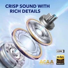 Soundcore by Anker Liberty 4, Noise Cancelling Earbuds, True Wireless Earbuds with ACAA 3.0, Dual Dynamic Drivers for Hi-Res Premium Sound, Spatial Audio with Dual Modes, All-New Heart Rate Sensor - White - View 3