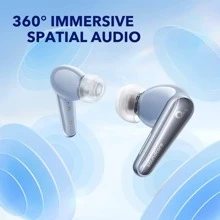 Soundcore by Anker Liberty 4, Noise Cancelling Earbuds, True Wireless Earbuds with ACAA 3.0, Dual Dynamic Drivers for Hi-Res Premium Sound, Spatial Audio with Dual Modes, All-New Heart Rate Sensor - Blue - View 4