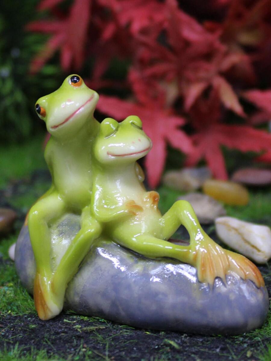 青蛙設計裝飾用品綠色藝術適用於家庭裝飾 - 綠色 - 查看 1