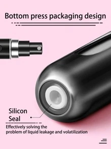 1 Bình xịt kem dưỡng da bằng nhôm, Bình xịt kem dưỡng da cầm tay hiện đại cho phòng tắm Trang trí phòng tắm Trang trí mùa thu Trở lại trường - màu đen - Xem 6