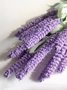 1pc Artificial Lavender, Mauve Purple Fake Flower For Home Decor - Mauve Purple - View 4