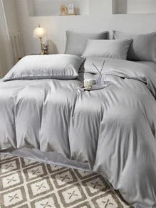 素色被套不附帶內芯 - 淺灰色 - 查看 6