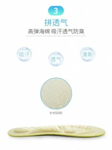2 miếng lót màu tím, miếng lót & miếng lót thoải mái thoáng khí cho giày - Màu tím - Xem 5