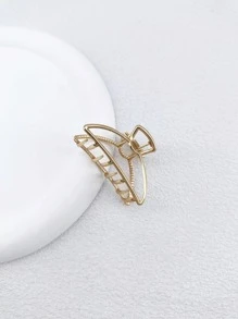 1 chiếc móc kim loại nhỏ hình học dành cho phụ nữ, thích hợp để sử dụng hàng ngày - Vàng - Xem 3