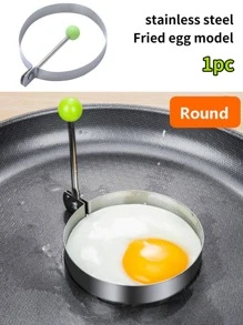 1 pieza Molde simple de forma redonda plata huevo - Plateado - Ver 1