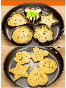 1 pieza Molde simple de forma redonda plata huevo - Plateado - Ver 10