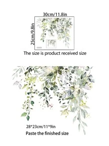 1pc Leaf Pattern Wall Sticker - Multicolor - View 2