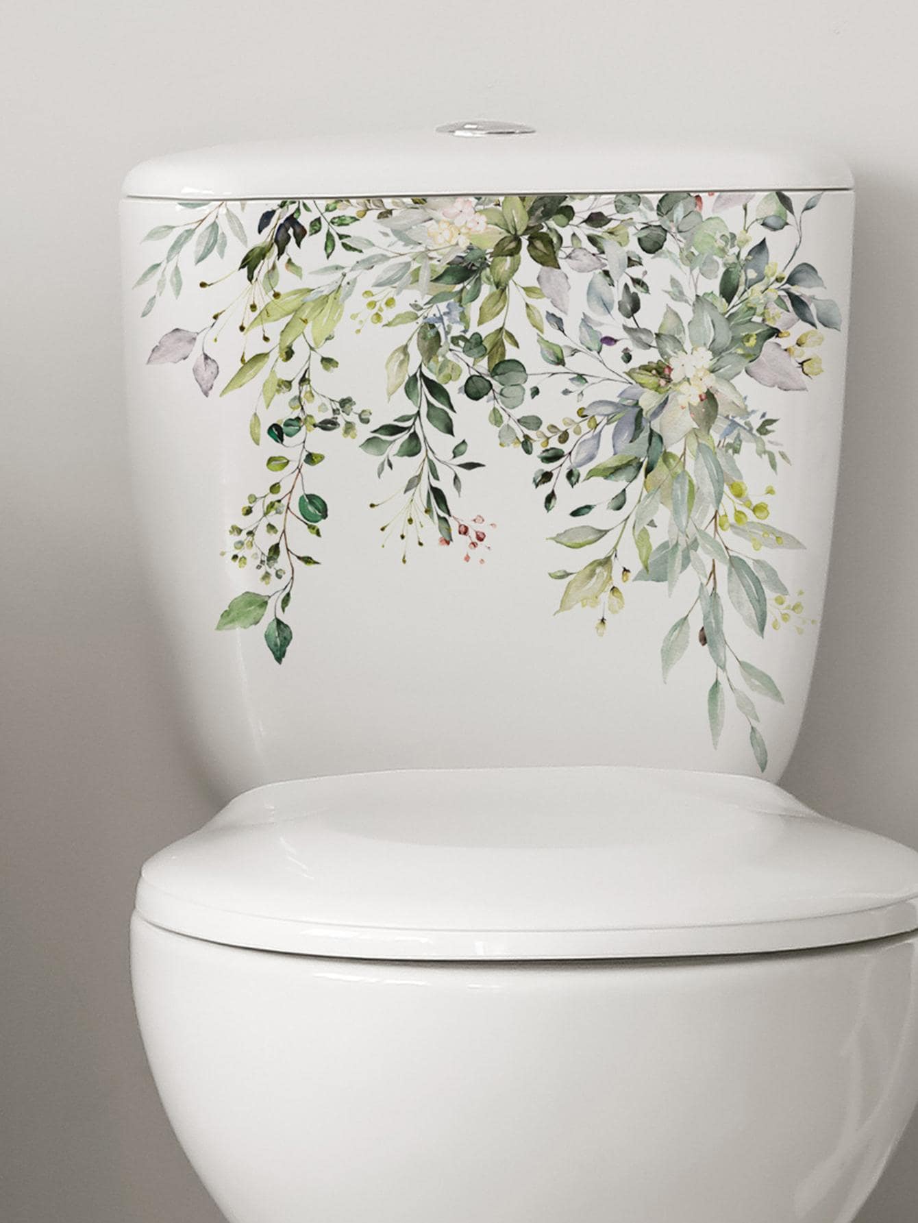 1pc Leaf Pattern Wall Sticker - Multicolor - View 1