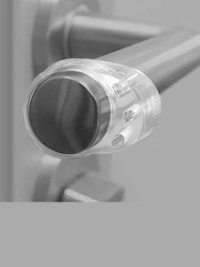 1 Chặn Cửa Nhựa PVC, Giá Đỡ Chặn Cửa Rõ Ràng Tối Giản Cho Gia Đình - trắng - Xem 1