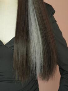 7JHH WIGS Kẹp Trong Phần Mở Rộng Tóc Tổng Hợp Dài Thẳng - Bụi tím - Xem 2
