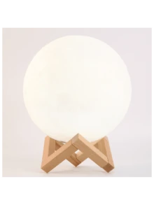 3D USB LED Night Lunar Light Printing Moon Lamp Moonlight Touch 3 Color Changing,USB Rechargeable, Moon Light Lamps for kids friends Lover Birthday Gifts - Multicolor - View 8