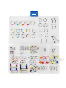 110 piezas de colores Joya de cuerpo Set - Multicolor - Ver 2