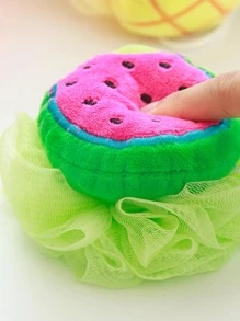 1入組西瓜設計沐浴球 - 彩色 - 查看 4