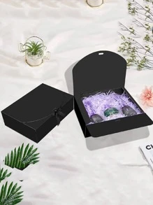 10 cái/5 cái/2 cái - Hộp quà màu trắng/đen/hồng/nâu có nắp, hộp quà có ruy băng đựng hộp cầu hôn phù dâu, hộp quà tặng cho đám cưới, quà sinh nhật, tiệc tắm và các bữa tiệc khác, quà tặng ngày lễ tình nhân, ngày lễ tình nhân, bao bì, sinh nhật, tự làm, hộp đựng đồ làm đẹp - màu đen - Xem 5