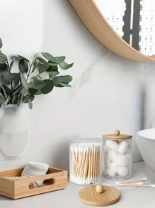 4pcs Clear Desk Storage Box