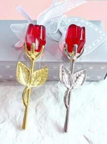 1pc Thiết kế hoa pha lê nhân tạo trang trí thủ công, Đồ trang trí hiện đại cho ngày lễ Quà tặng tốt nhất - Nhiều màu - Xem 3