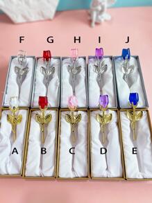 1pc Thiết kế hoa pha lê nhân tạo trang trí thủ công, Đồ trang trí hiện đại cho ngày lễ Quà tặng tốt nhất - Nhiều màu - Xem 8