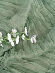 1 pieza Camino de mesa unicolor - Verde - Ver 5