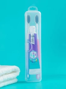 1pc Clear Toothbrush Storage Box, Portable Accessories Storage