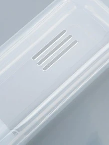 1pc Clear Toothbrush Storage Box, Portable Accessories Storage