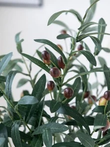 1 件人造植物，现代塑料假植物，适合家居装饰 - 薄荷綠 - 查看 4