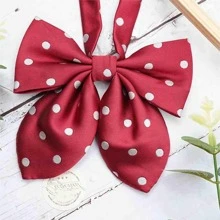 pooting bear Cà Vạt In Hình Chấm Bi - Màu Hoa hồng đỏ - Xem 2
