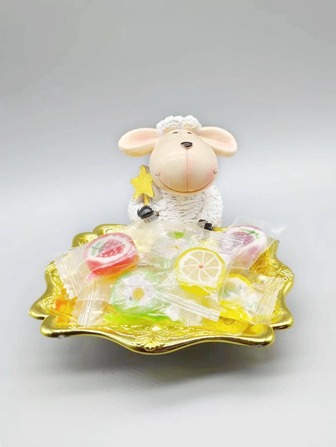 1pc Sheep Design Decoration Craft, Modern Polyresin Decoration Object For Home Best Gifts Birthday